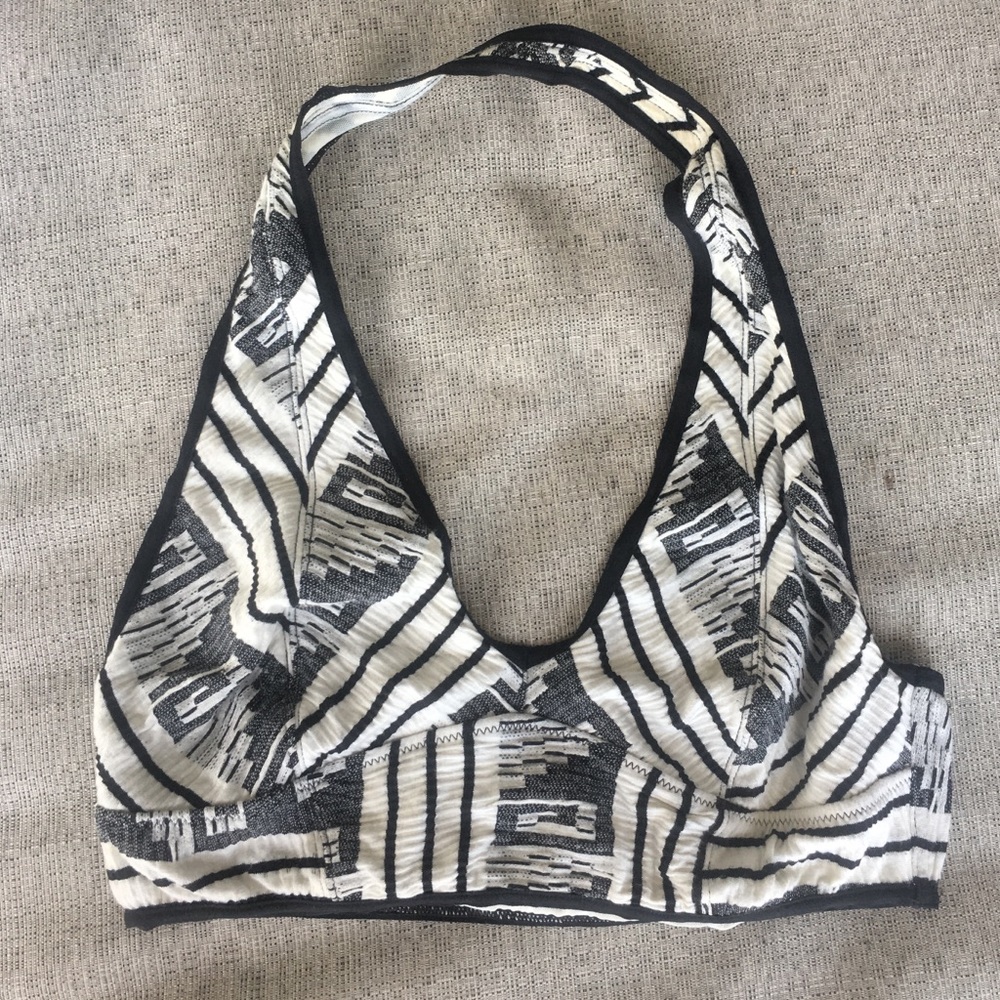 Free People halter bralette top tribal print